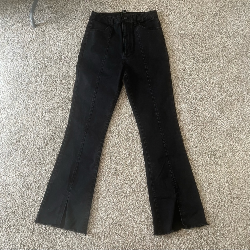 F21 split hem jeans
